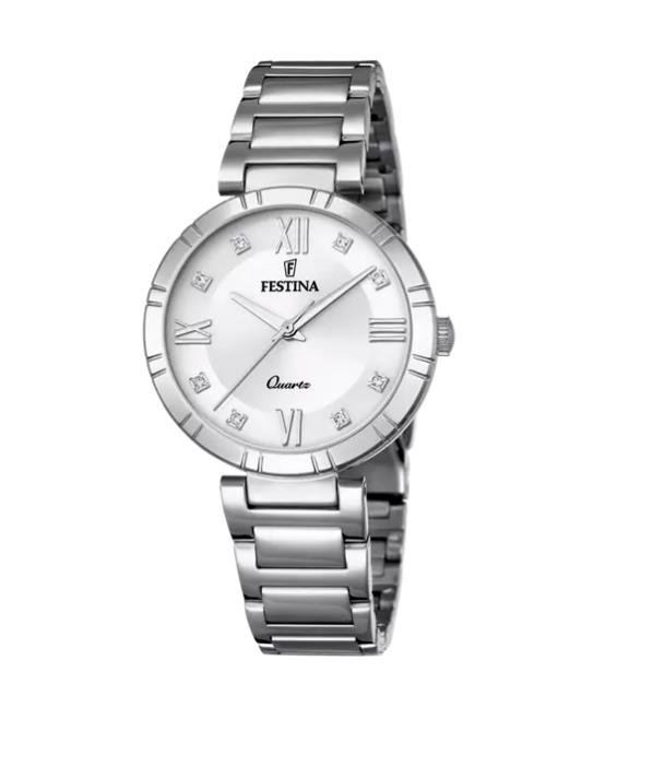FESTINA DAMEN STAHL ZIFF.SILBER