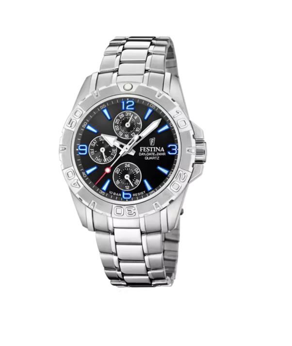 FESTINA HERREN MULTIF STAHL ZIFF.SCHW