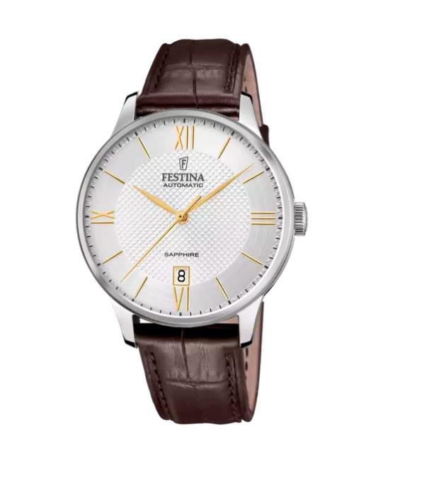 FESTINA CAB.AUTOM.ACE.COR.MA.ESF.PLATA.